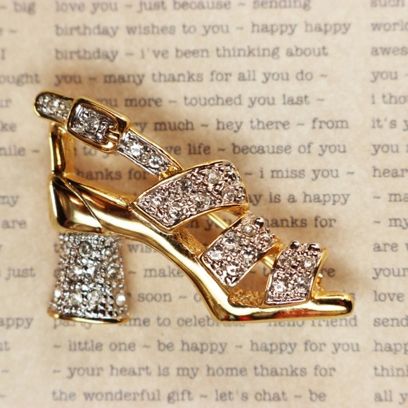 Vintage 1970s Barbara Mandrell High Heel Brooch - Picture 6 of 7